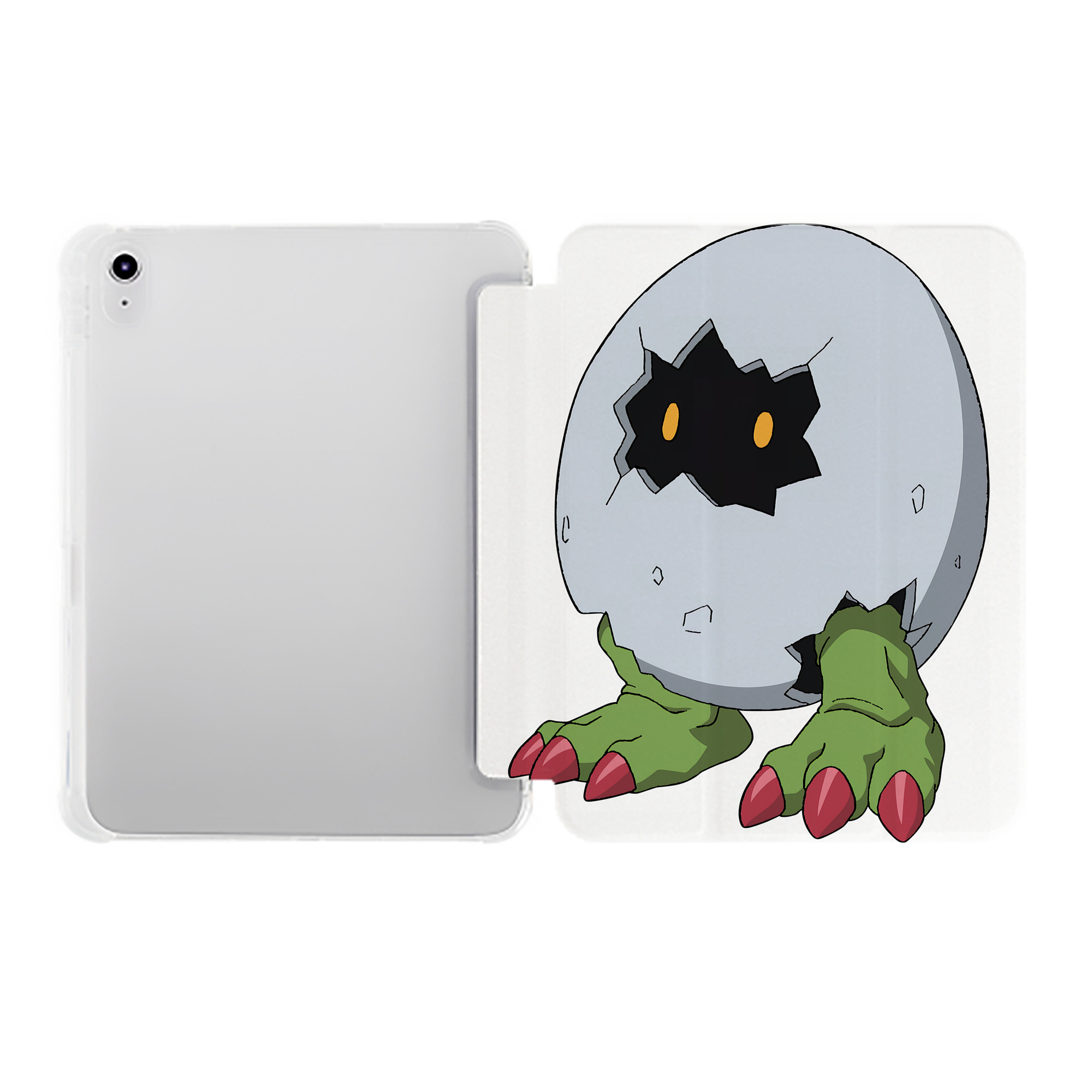 （画像用） Digimon デジタルモンスター/デジモン IPad ケース ペン収納付き 三つ折りスタンド PUレザー×シリコン 対応機種9.5/10.5/10.9インチ